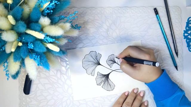 ЦВЕТОК КОСМОСА | СОВРЕМЕННАЯ ЖИВОПИСЬ | РИСУЕМ ЦВЕТЫ |  ГРАФИКА и АКВАРЕЛЬ | РИСУЕМ КРАСИВО