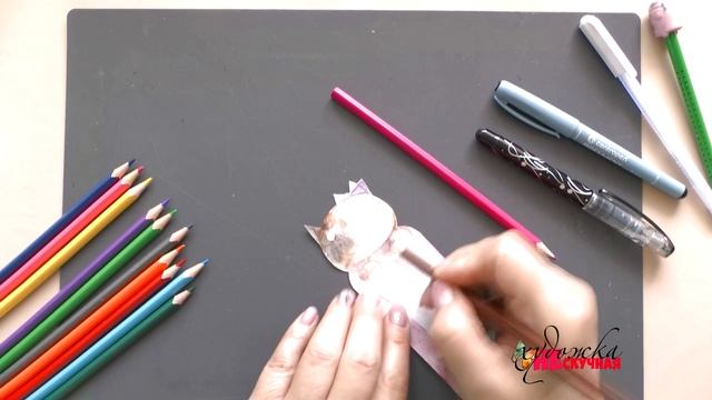 Закладки своими руками. Рисуем котов сами. смотреть онлайн