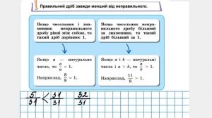 Порівняння звичайних дробів #Математика #5клас #нуш