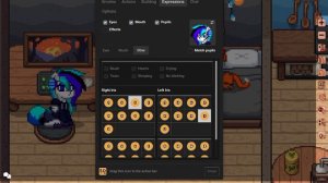 как сделать косые глаза в Pony Town