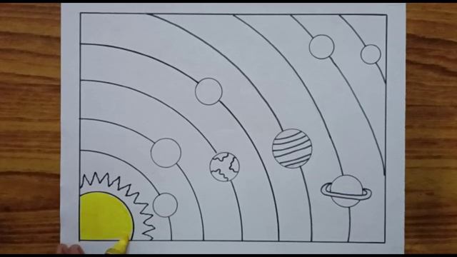 How to Draw Solar System / Solar System Drawing / Solar System Planets Drawing/Solar System Diagram