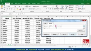 MS Excel 2016 Tutorial in Hindi - Find,Replace,Find next and Replace all (Video 4)