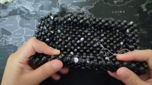 🔴 Шкатулка из бусин не получилась. Чёрная шкатулка из мраморных бусин.