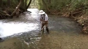 Eric Trout Fishing at Bennett Springs - Oct 2010