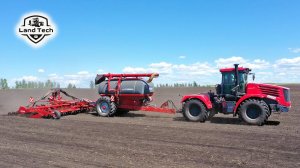 Трактор Кировец К-744 Р3 с посевным комплексом HORSCH Pronto 8 SW. Работа по автопилоту и навигации!