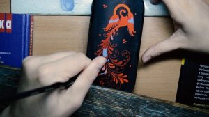 Пишем Жар-птицу. Холуйская лаковая миниатюра