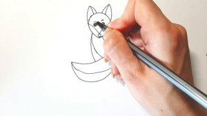 Рисунок из Цифры 3/ Как нарисовать Милого лисенка из цифры 3