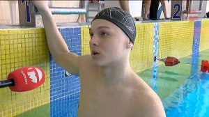 Александр Артамонов - первый КМС по плаванию после реконструкции бассейна Чайка