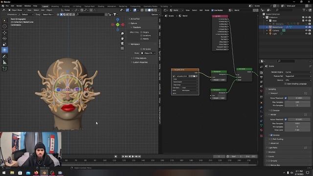 HOW TO MAKE CHROMETYPE MASK | EASY BLENDER TUTORIAL FOR BEGINNERS смотреть онлайн