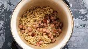 Запеканка из макарон в микроволновке