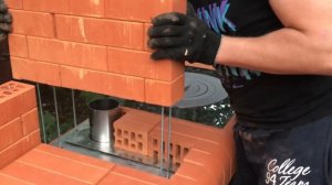Пошаговая сборка готового комплекта барбекю с печью под казан из кирпича bbq64