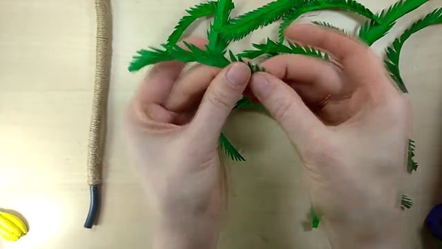 Пальма своими руками из малярного скотча. Быстро и просто смотреть онлайн