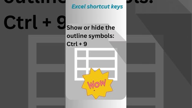 Learn MS Excel shortcuts and save time