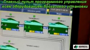 Пример работы Биогазовой установки БГУ на навозе и силосе v5