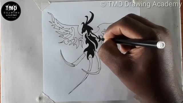 How to Draw a Tribal Dragon Tattoo Design - ? Sketch смотреть онлайн