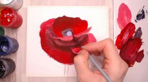 Как нарисовать мак гуашью