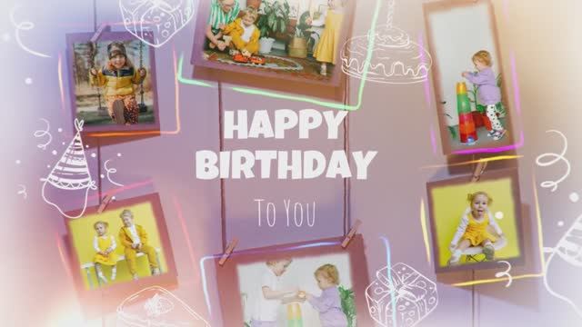 Videohive Happy Birthday Photo Frames » Free After Effects Templates - Premiere Pro Templates.mp4 смотреть онлайн