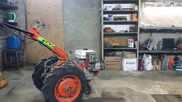 Мотоблок Агро(Агрос)первый запуск после доработки ГБЦ. смотреть онлайн