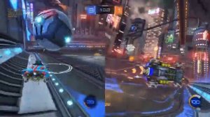 ROCKET LEAGUE SPLIT SCREEN 8 GOALS VICTORY (RECORDED WITH PS4 PRO)