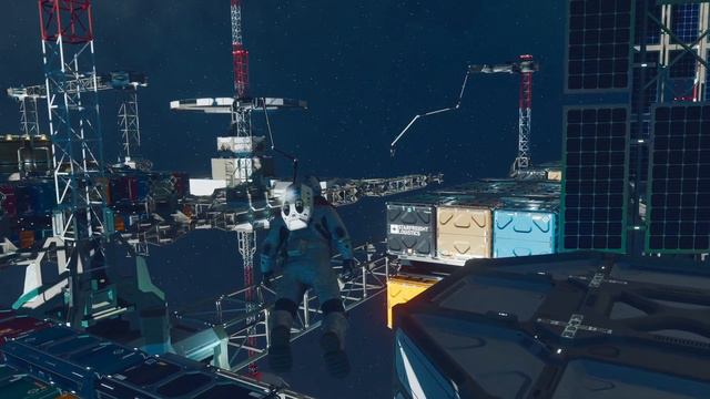 Starfield - Spacewalk Repairing the Space Station on the Moon смотреть онлайн