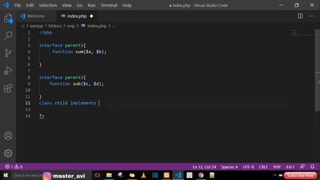 PHP OOP-6 Interface  in Hindi #OOP #PHP #COMPUTERTIPSANDPROGRAMMING