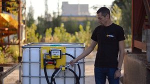 Мини АЗС на базе еврокуба. Бенза.