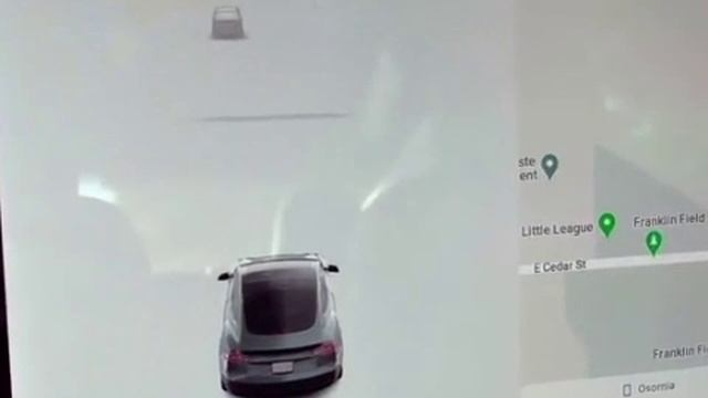 Мистика. Автомобиль Тесла распознает души умерших на кладбище. 