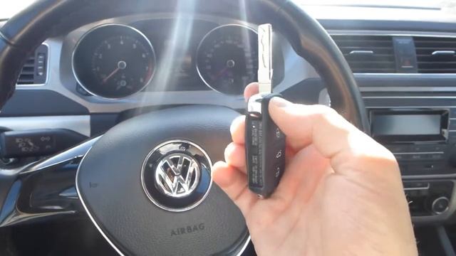 Фольксваген Джетта сделать дубликат чип ключа зажигания. Volkswagen VW Jetta Remote key programming смотреть онлайн
