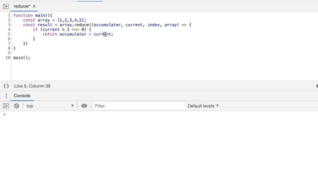 Javascript reduce function