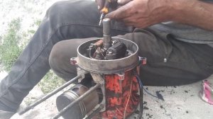 4- Mf-70  чешская сенокосилка, разбор двигателя