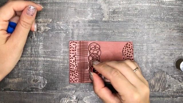 Простой пласт из полимерной глины. Мокуме гане. Mokume gane.