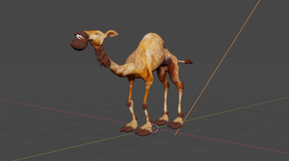 Zbrush 2019 BLENDER 2.91 Верблюд ригг и обзор