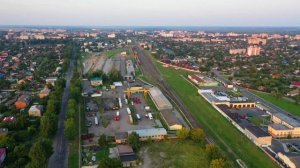 Пинск с высоты птичьего полета . 16 км .maviс 2 pro