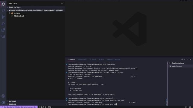 Flutter + Docker - Creando un ambiente de desarrollo local смотреть онлайн