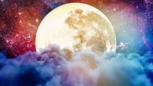 Арт футаж луна облака космос! Art footage moon clouds space!