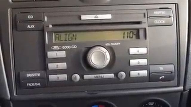 how to find pin and serial number for a ford fiesta's radio? смотреть онлайн