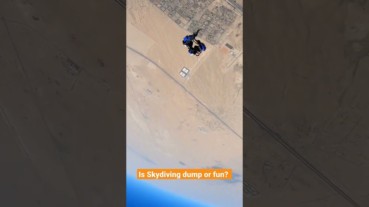 Is Skydiving dump or fun? | Funny Skydive Video смотреть онлайн