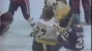 Boston Bruins vs New York Islanders Bench Clearing Brawl 1980