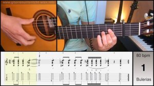 Bulerias Fragments (Manuel Granados) - Level 1, Nr. 3   [Compas Rasguedo Exercise]