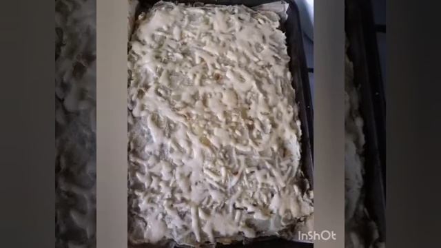 Картофельная запеканка с фаршем и грибами