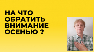 Осень пришла. Что в планах?