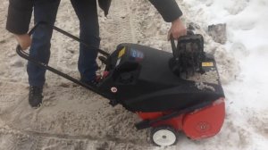 Испытание снегоуборочной машины MTD 140M