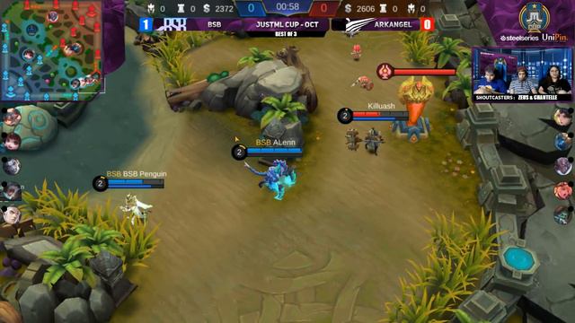 Just ML Cup October Day 1 ArkAngel vs BSB Game 2 (BO3) | Just ML Mobile Legends смотреть онлайн