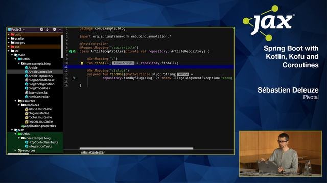 Spring Boot with Kotlin, Kofu and Coroutines | Sébastien Deleuze смотреть онлайн
