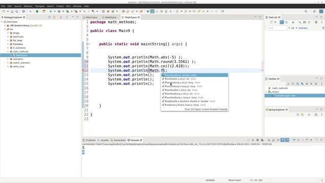013 #java math class methods