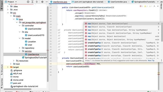 Spring Boot DTO Tutorial - Entity to DTO Conversion using ModelMapper Library | In 4 Simple Steps смотреть онлайн