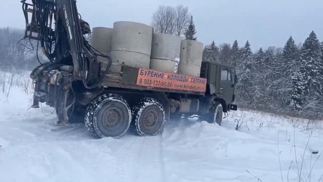 Бурение колодца машиной за день !!!