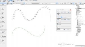 Create Spot Level on Spline or Polyline | LAND4 for ARCHICAD®