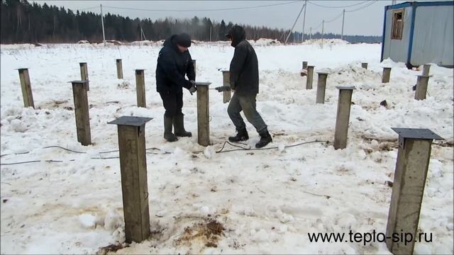Железобетонные забивные сваи. Фундамент под жилой дом