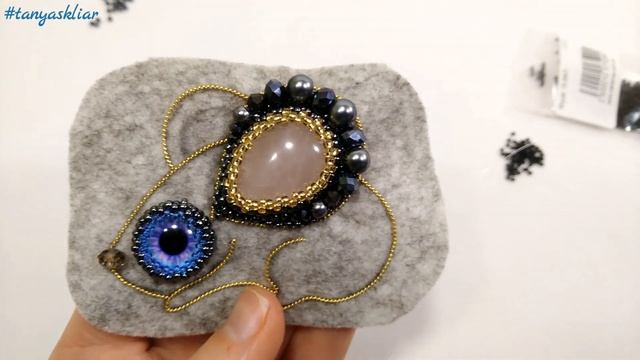 Брошь Своими Руками МЫШЬ из Бисера и Бусин / МЫШКА из Бисера Брошка МК / mouse beads brooch tutoria